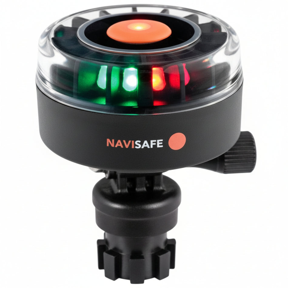 Navisafe Navi Light 360° Navimount weiß/rot&grün | Rundumlicht | wasserdicht | schwimmfähig | 109g