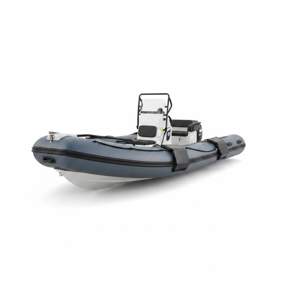 Outils Oceans Flacher Fender FT4020B – am Schlauchboot montiert, Schutz zwischen RIB und Steg