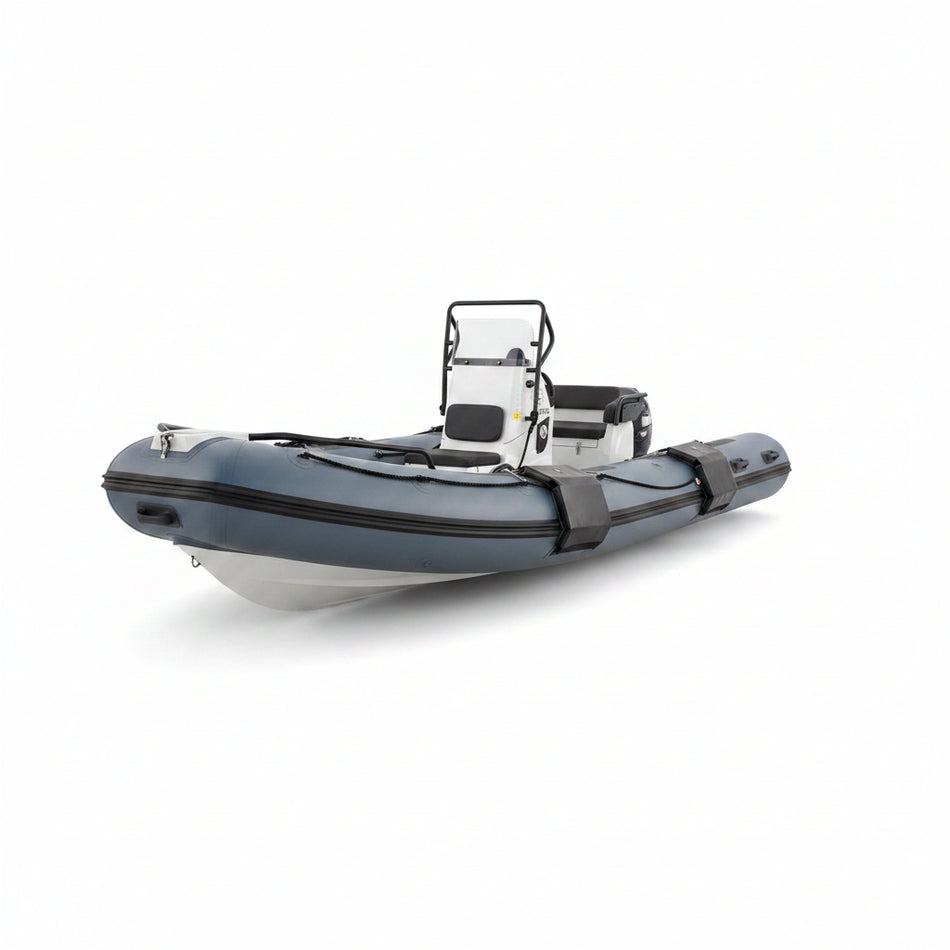 Outils Oceans Flacher Fender FT4020B – am Schlauchboot montiert, Schutz zwischen RIB und Steg