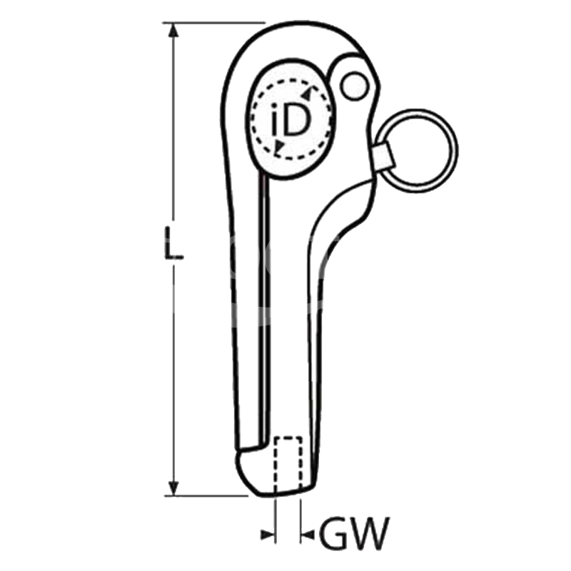 MARETeam Pelikanhaken mit Gewinde Edelstahl A4-AISI 316 - M6 und M10