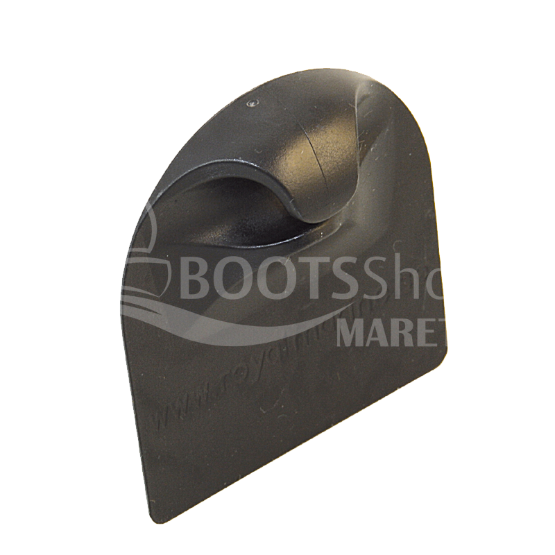 Persenninghaken zum Einnähen - Kunststoff Haken, Auge und Rolle schwarz Haken