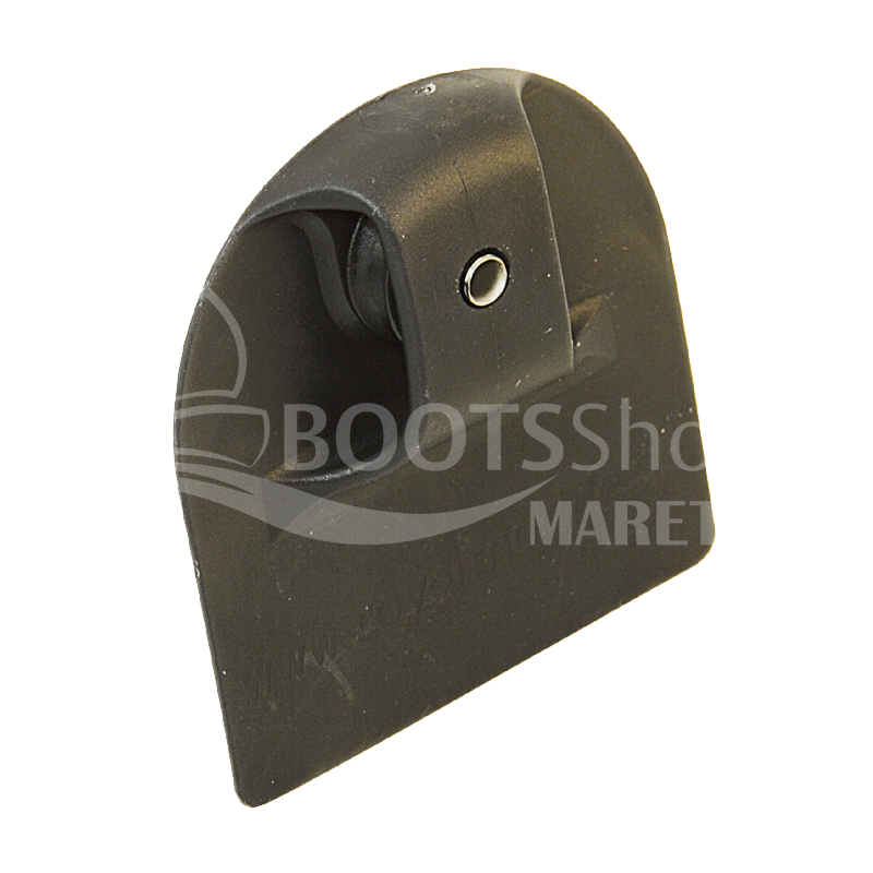 Persenninghaken zum Einnähen - Kunststoff Haken, Auge und Rolle schwarz Rolle