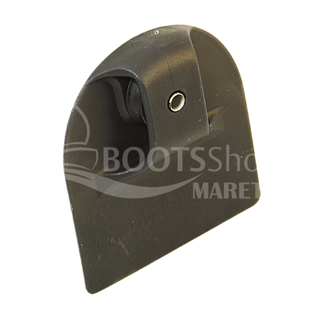 Persenninghaken zum Einnähen - Kunststoff Haken, Auge und Rolle schwarz Rolle