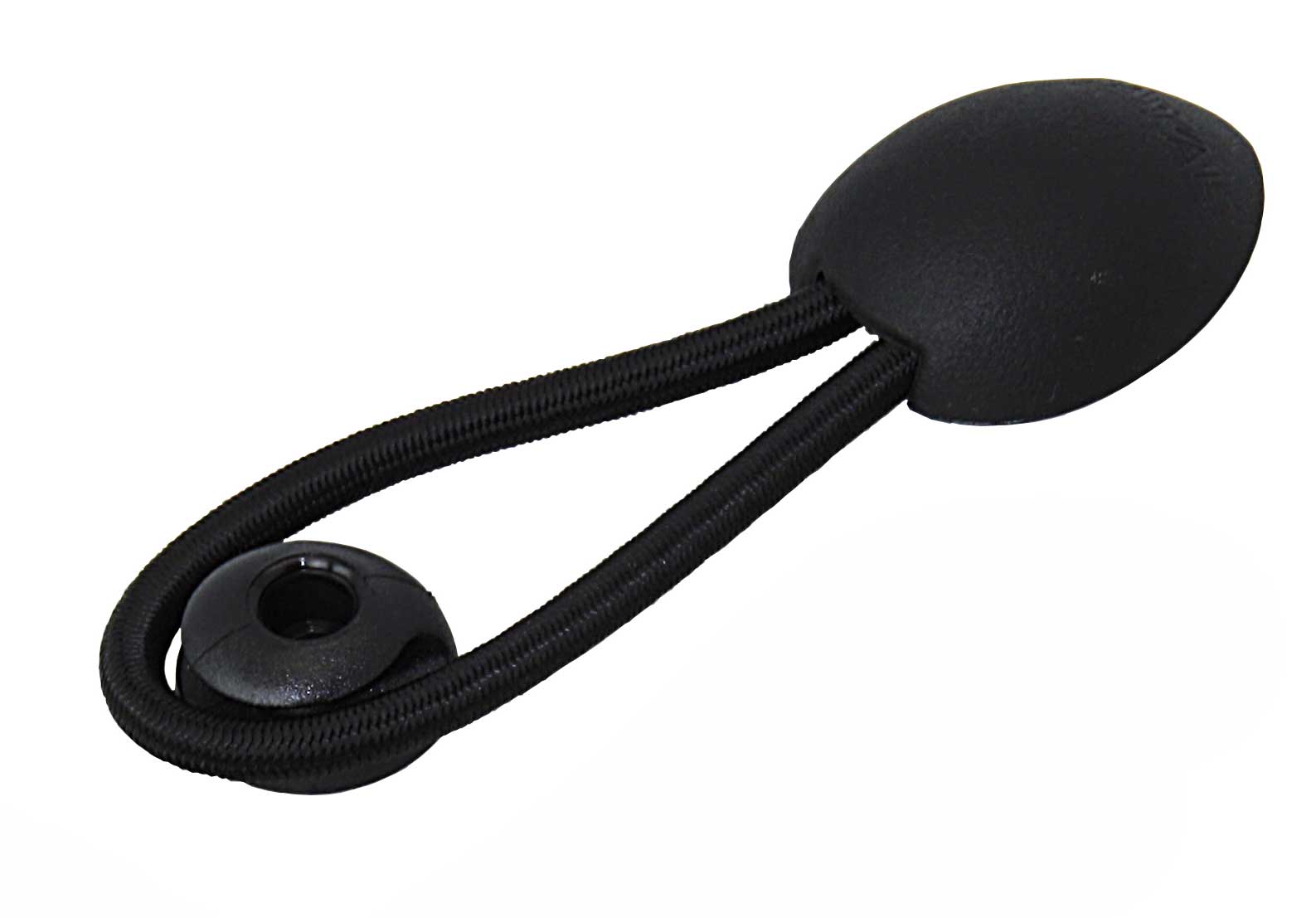 Persenningstroppen Bungee-Loop - mit Tuchmuschel und Gummileine schwarz/weiß schwarz