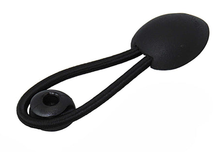 Persenningstroppen Bungee-Loop - mit Tuchmuschel und Gummileine schwarz/weiß schwarz