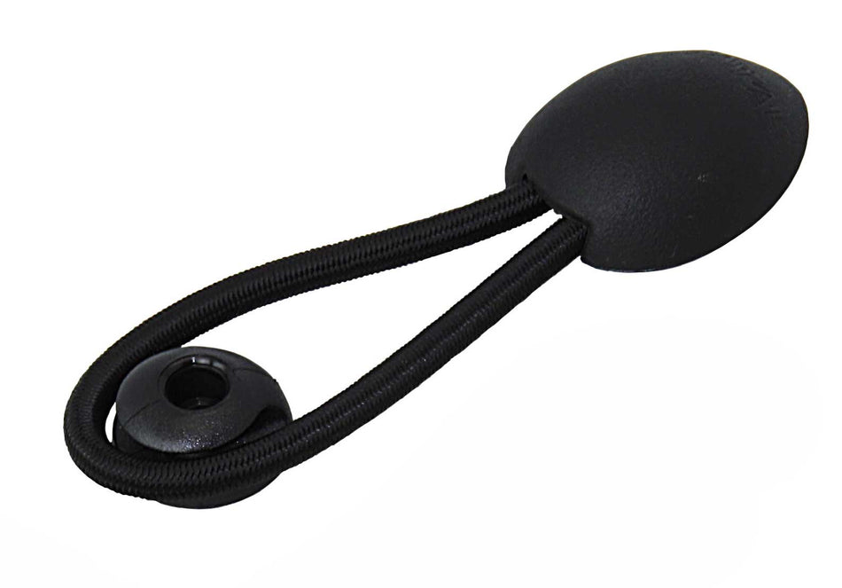 Persenningstroppen Bungee-Loop - mit Tuchmuschel und Gummileine schwarz/weiß schwarz