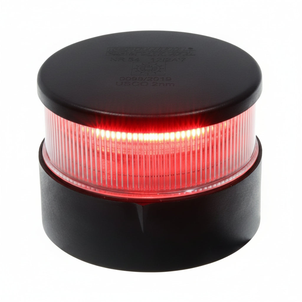 Aqua Signal AS34 LED Signalleuchte rot/grün | 12/24V | IP67 | BSH | schwarz Rot