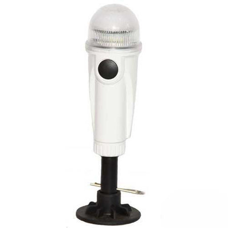 LED Batterie Navigationslaterne Weiß - PVC Klebefuß für Kleinfahrzeuge