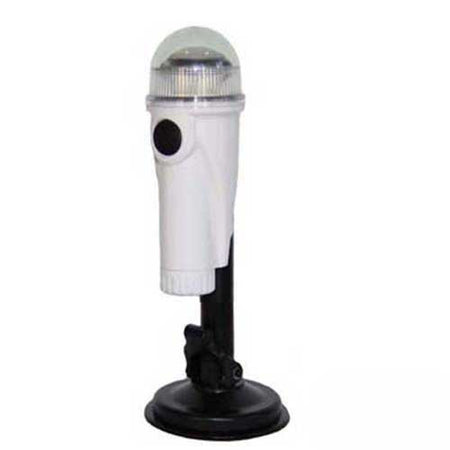 LED Batterie Navigationslaterne Weiß 20cm - Super-Saugfuß für Kleinfahrzeuge