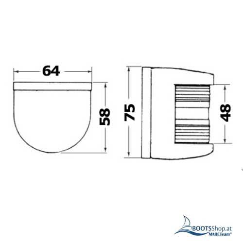 OSCULATI Positionsleuchte - Navigationslichter bis 12m Bootslänge IMCO zugelassen