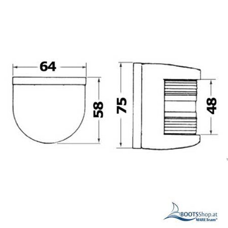 OSCULATI Positionsleuchte - Navigationslichter bis 12m Bootslänge IMCO zugelassen