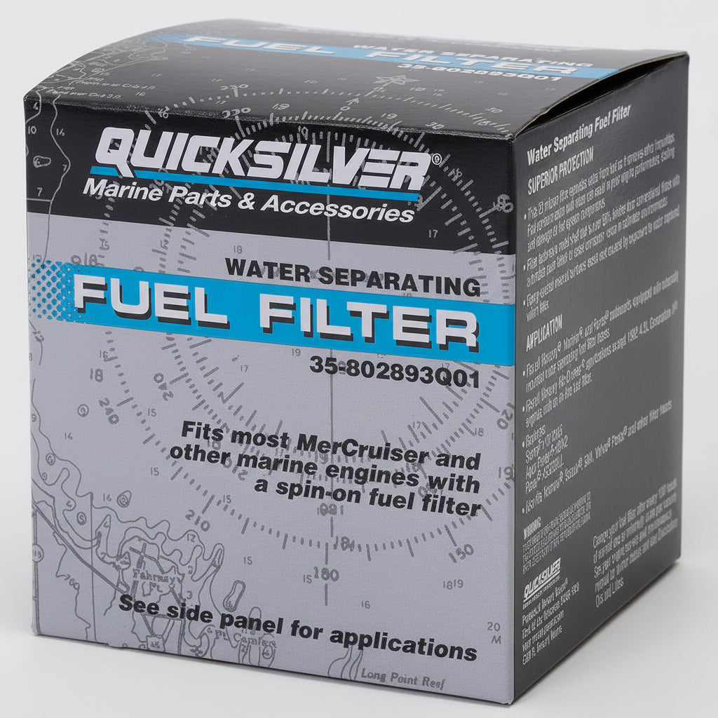 Quicksilver 802893Q01 Kraftstofffilter wasserabscheidend – Mercury Mariner MerCruiser