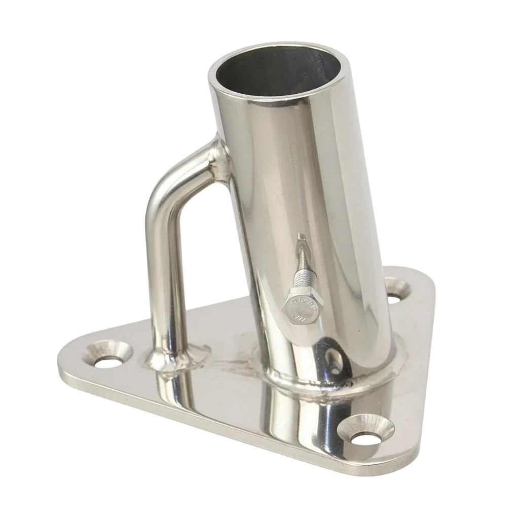 Relingsfüße Edelstahl 1.4401 - 25mm gerade und 6° Winkel 6° Winkel