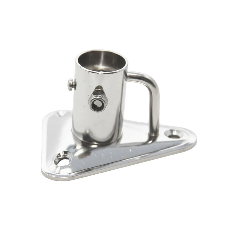 Relingsfüße Edelstahl 1.4305 - 25mm gerade und 6° Winkel