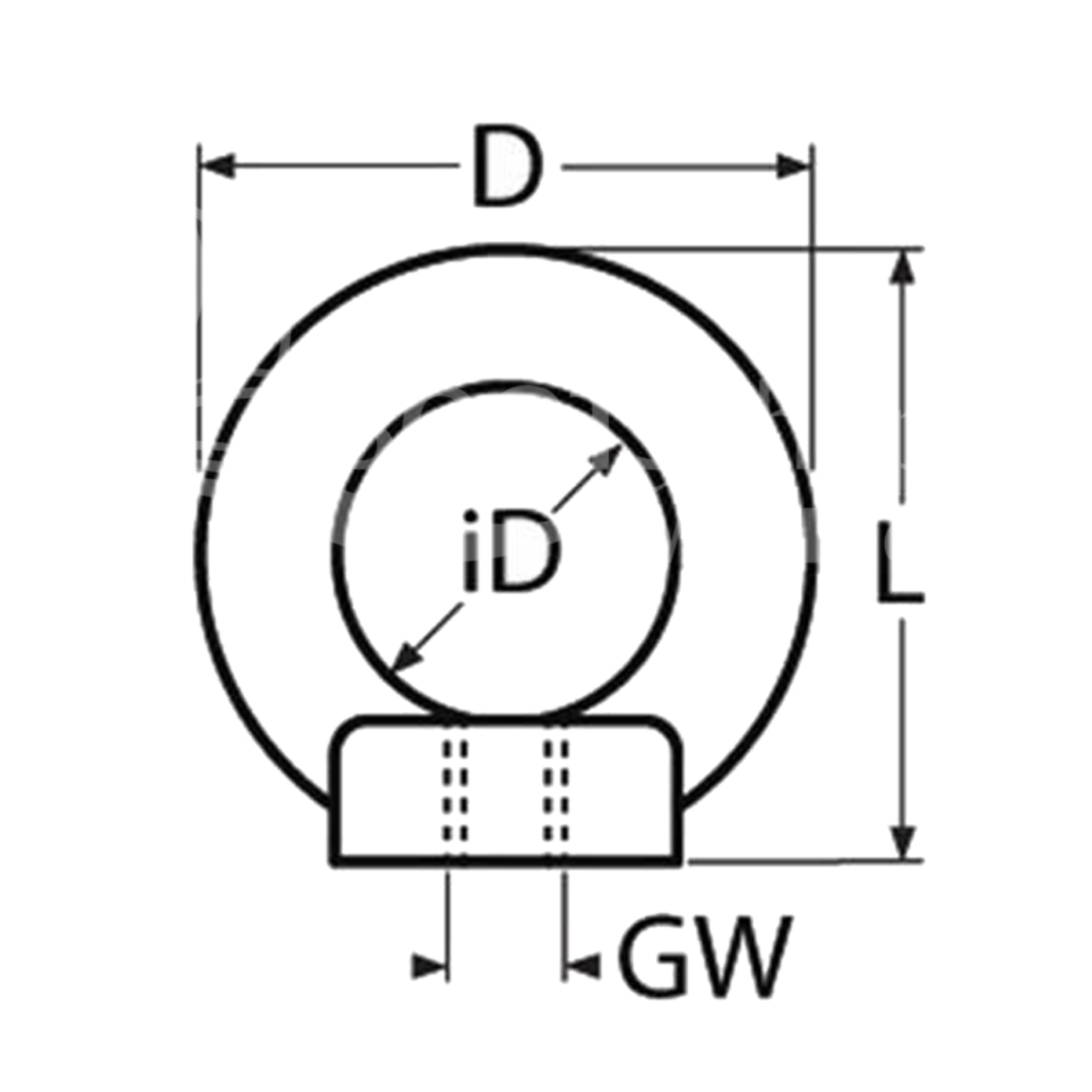 Ringmutter Niro Edelstahl AISI 316 – M5 bis M12, ähnlich DIN 582