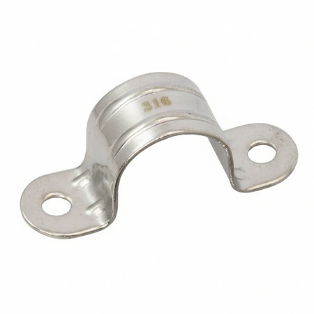 Rohrschellen für Rollfock Edelstahl 1.4401 - 25mm Rohr-Ø für 25 mm Rohr