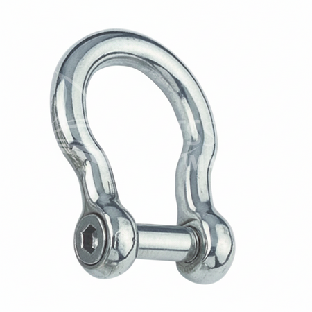 Rundschäkel mit Innensechskant geschweift - Edelstahl A4-AISI 316