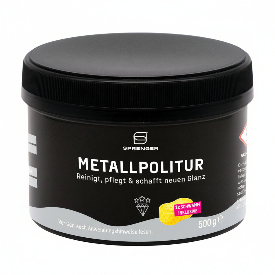 SPRENGER Metallpolitur 500ml – Reinigung & Pflege für Edelstahl & Metalloberflächen