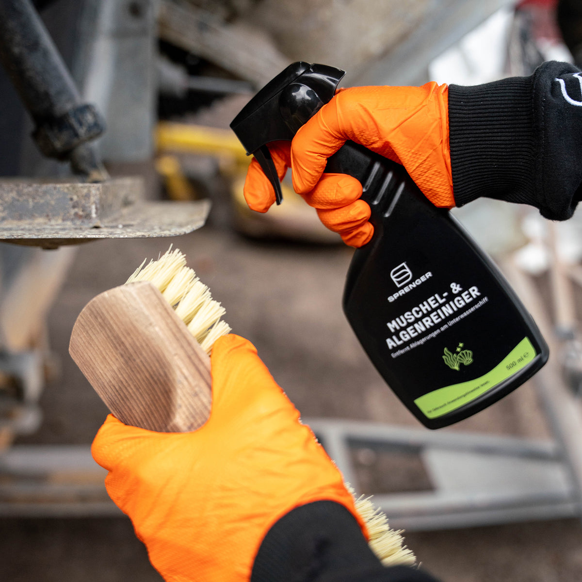 SPRENGER Muschel- & Algenreiniger 500ml – Säurereiniger für Unterwasserschiff & Antrieb