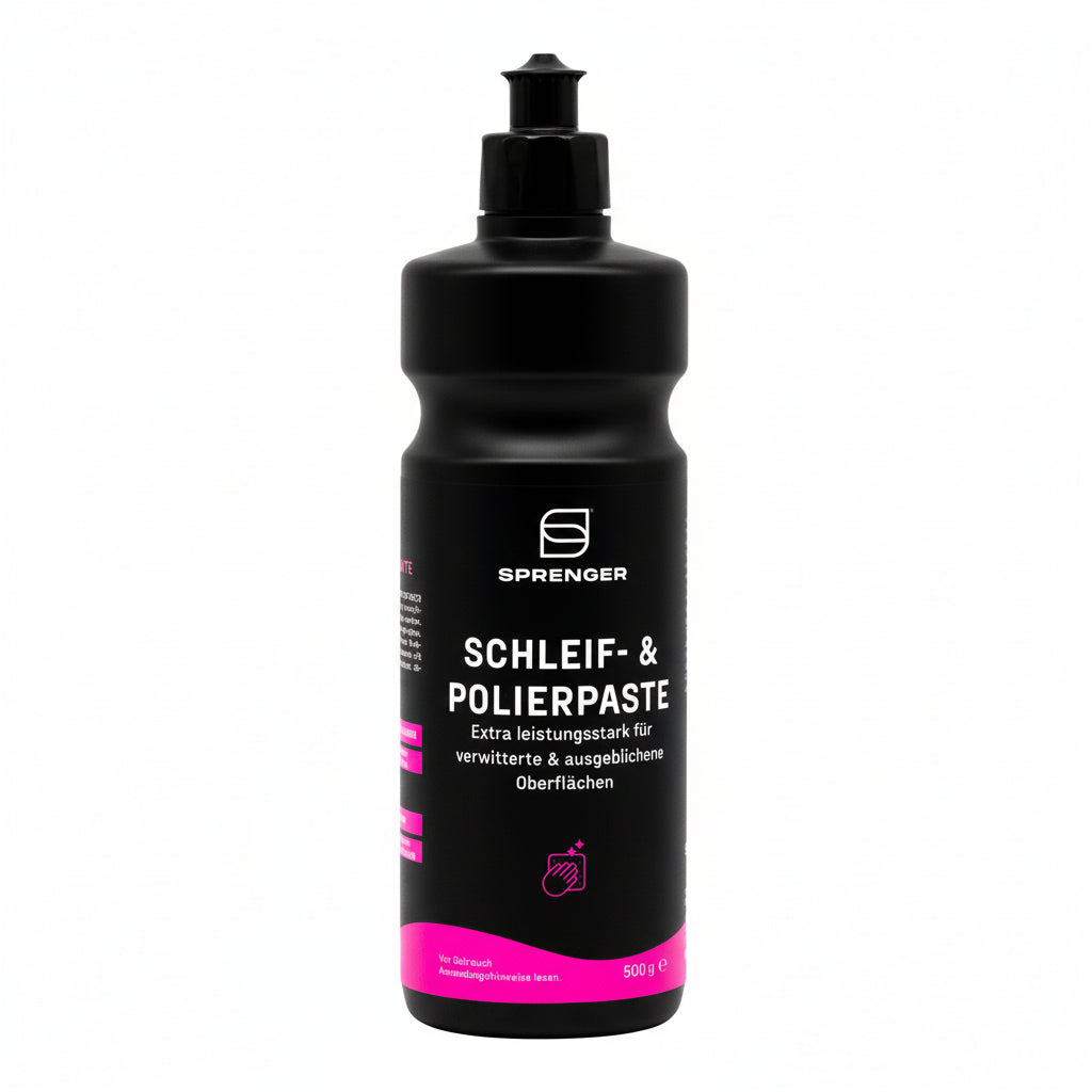SPRENGER Schleif- & Polierpaste 500ml – Schleifpolitur für verwitterte Oberflächen