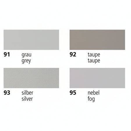 SATTLER COVERMASTER 6M7 Farbmuster SX6732091 grau SX6732092 taupe SX6732093 silber SX6732095 nebel