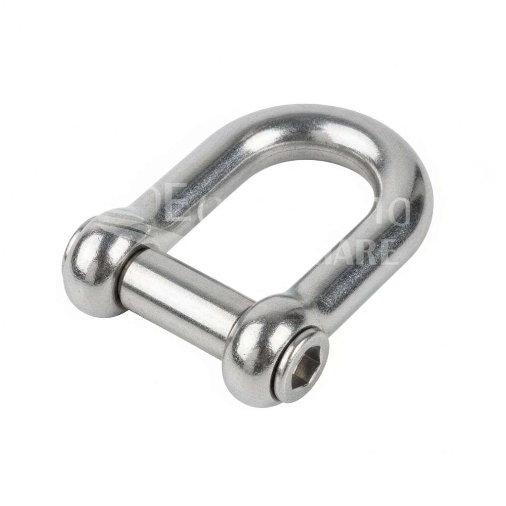 Rundschäkel mit Innensechskant - Edelstahl A4-AISI 316