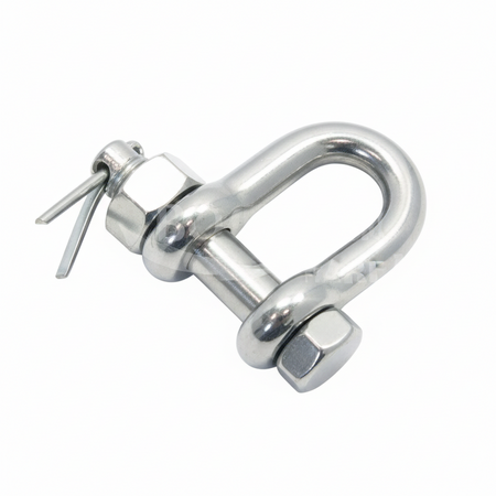 Rundschäkel mit Sicherungsbolzen – Edelstahl A4 AISI 316 geschmiedet