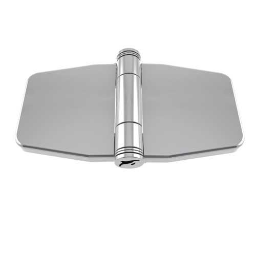 Scharnier breit 79 x 45 mm - Edelstahl A4-AISI 316 mit Abdeckung