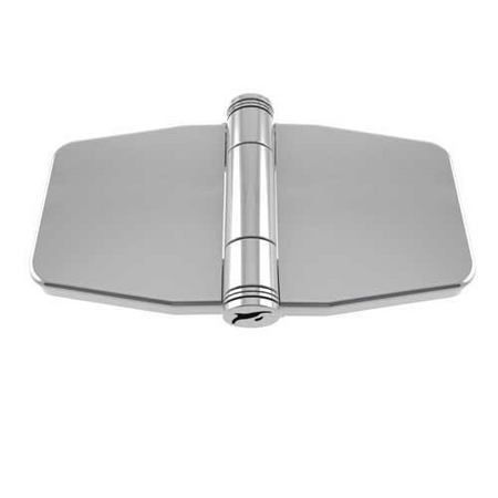 Scharnier breit 79 x 45 mm - Edelstahl A4-AISI 316 mit Abdeckung