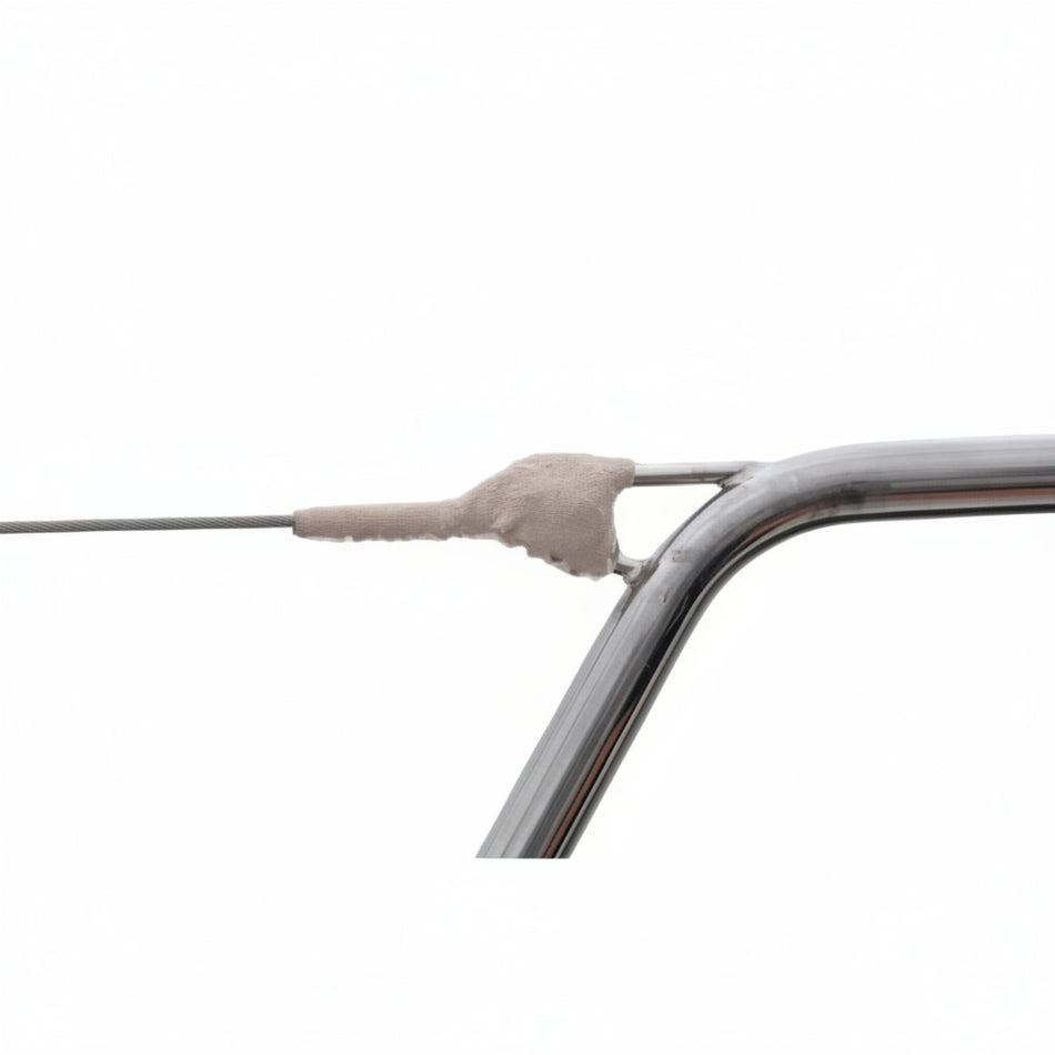 Scheuerschutz für Reling aus Leder - Walzterminal und Relingstützen Scheuerschutz für Walzterminal