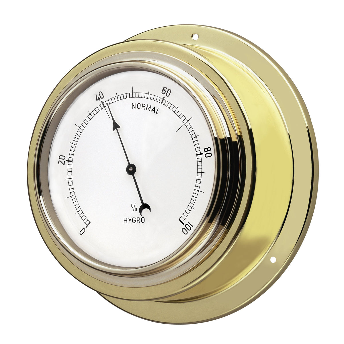 Schiffsuhr Maritim Messing - 95mm Skala - Made in Germany Hygrometer