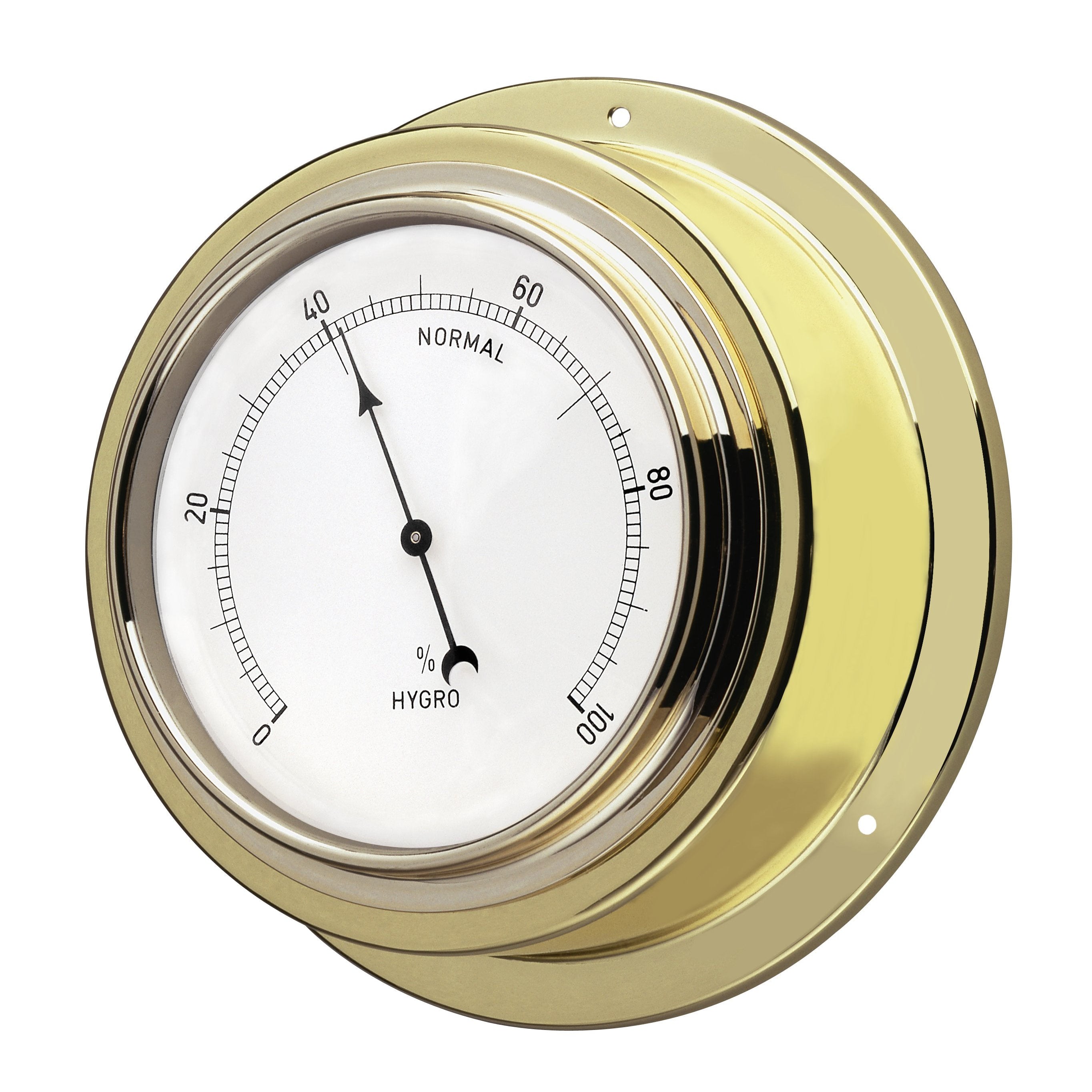 Schiffsuhr Maritim Messing - 95mm Skala - Made in Germany Hygrometer