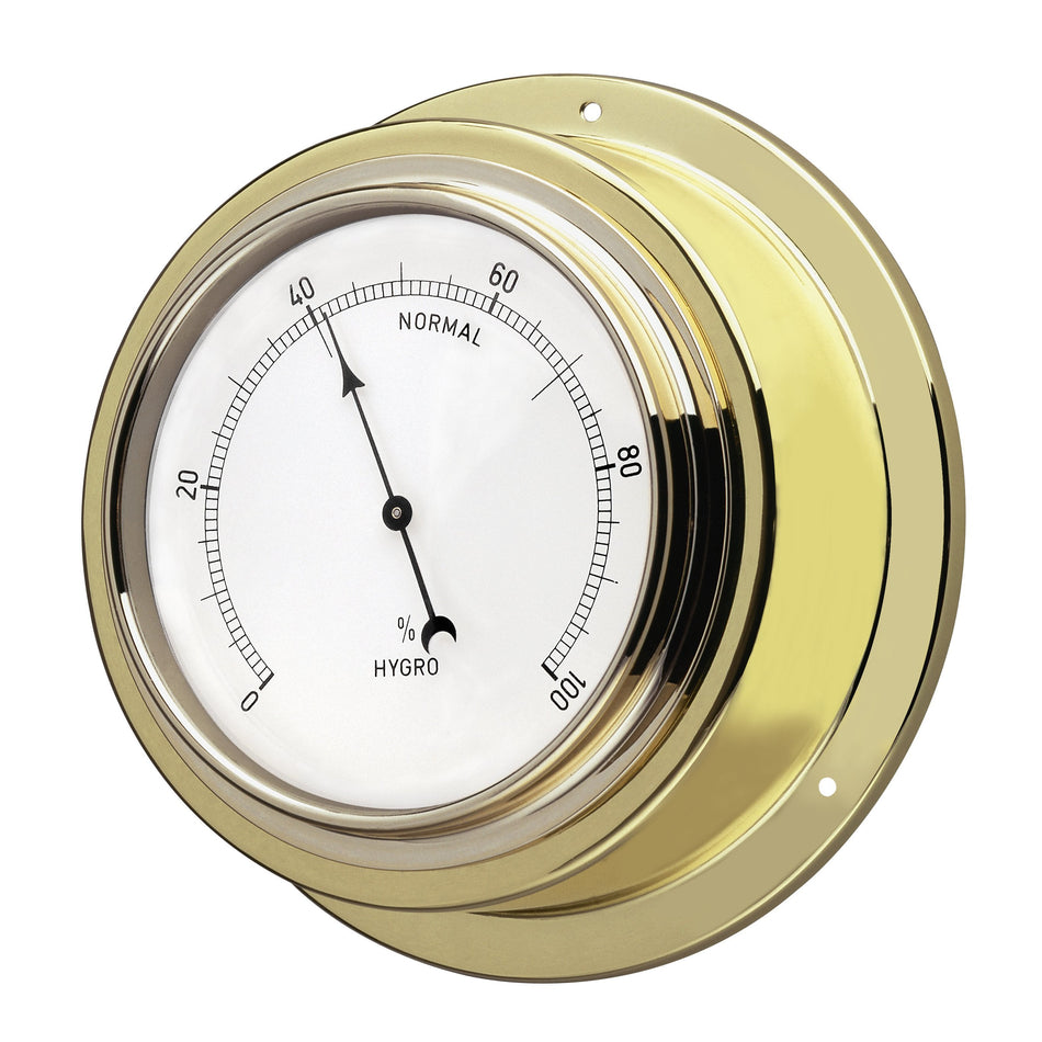 Schiffsuhr Maritim Messing - 95mm Skala - Made in Germany Hygrometer
