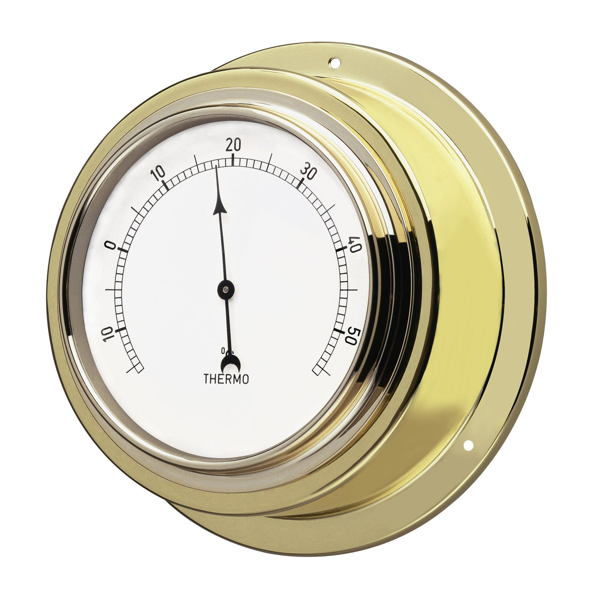 Schiffsuhr Maritim Messing - 95mm Skala - Made in Germany Thermometer