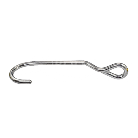 Schleusenhaken Edelstahl 1.4401 mit Auge - Kompakter Festmacherhaken 245mm