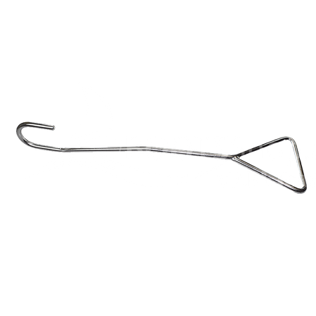 Schleusenhaken Edelstahl mit Triangel - Professioneller Festmacherhaken 530mm