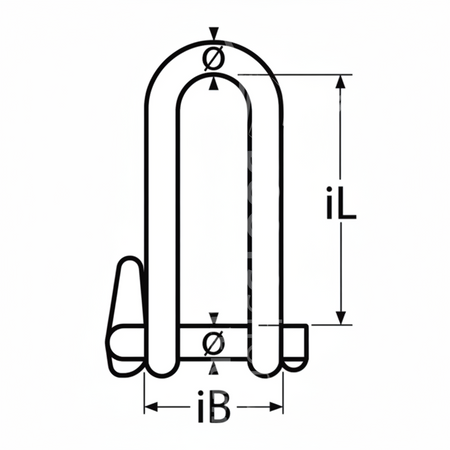 Schlüssel-Schäkel - Edelstahl A4-AISI 316