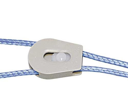 FIXLOC Schnurschnalle grau für 4mm Band