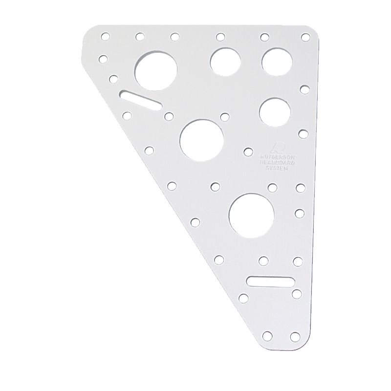 RUTGERSON Kopfbrett Light Aluminium 135x185x220mm mit Gurtband-Ausfräsungen