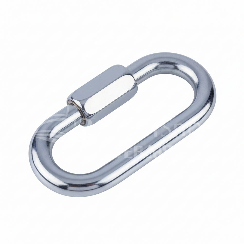 Schraubverbinder Niroschotschäkel Edelstahl A4-AISI 316 - Hochglanzpoliertes Schraubglied