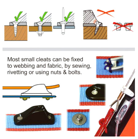 Clamcleat® CL274 Klemme Micros 1-4 mm – offene Curryklemme
