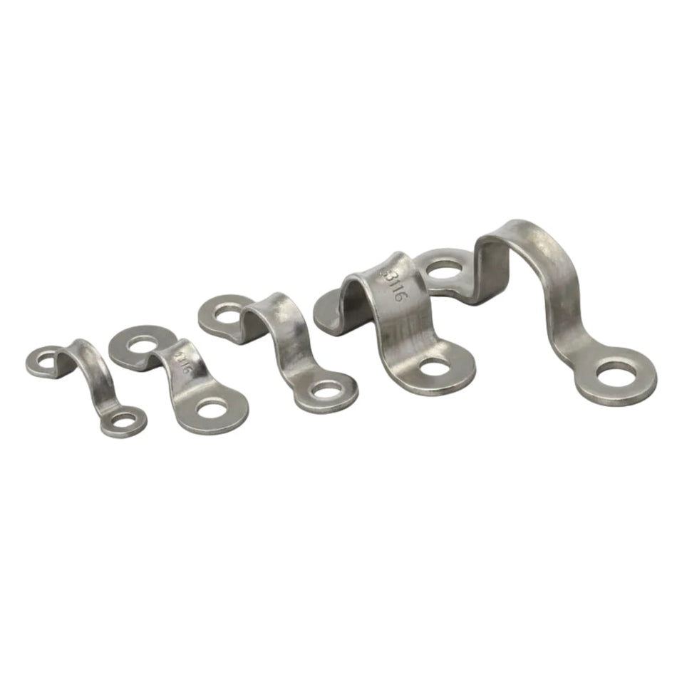 SEASURE Leitösen Edelstahl 1.4401 Bandmaterial 6 Größen 45 mm