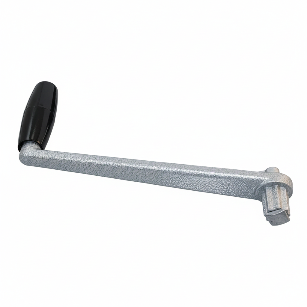 Seaworld Winschkurbel 229mm Aluminium matt eloxiert mit Sicherung
