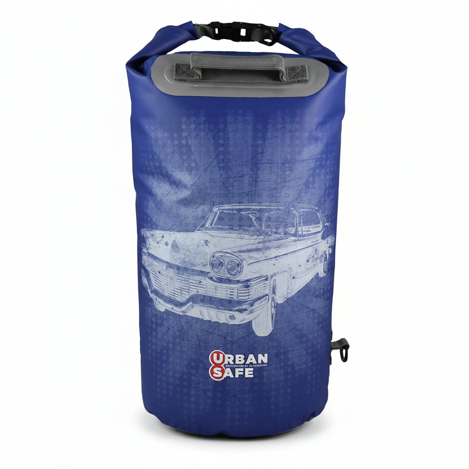 OverBoard Seesack Dry bag 20 Liter Urban Safe - Wasserdicht Chevy blau