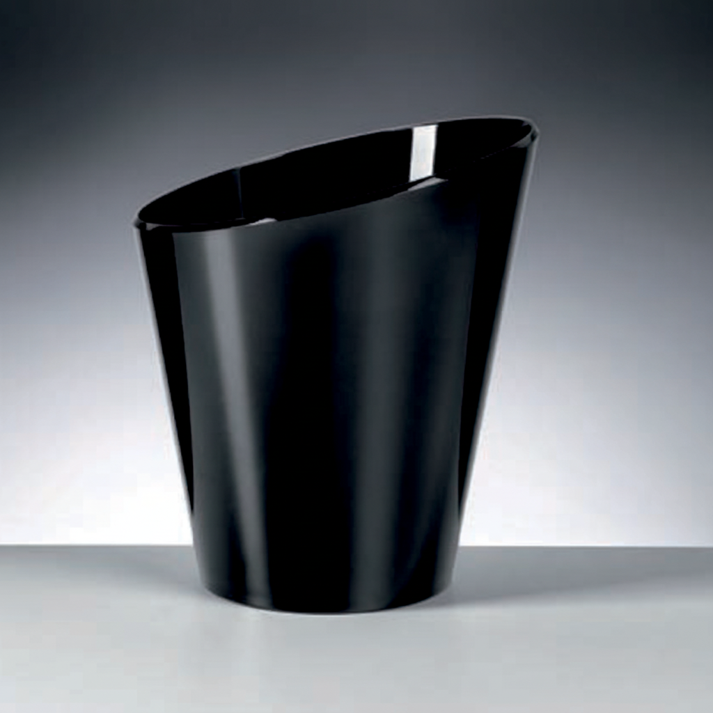 Sekt-Kübel schwarz Polycarbonat 230mm - Champagner-Kübel spülmaschinenfest MW1001S