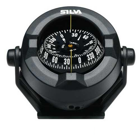 Silva Kompass Mod. 100B - Motorbootkompass mit Beleuchtung, Schwarz