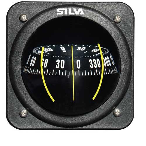 Silva Kompass Mod. 100 P Schwarz - Einbaukompass für festen Einbau