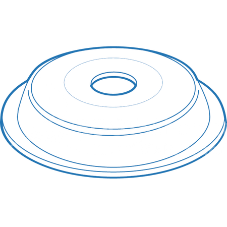 Q-SNAP Q-SOCKET Edelstahl - Befestigungsring für Tuchunterseite