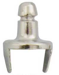 LIFT-THE-DOT® Unterteil - Planenknopf Messing vernickelt für Boot und LKW TRW16349