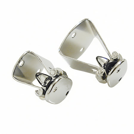 Rollschnäpper Messing verchromt - Türfeststeller Boot 25mm 36mm